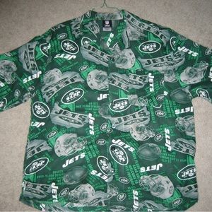 NEW YORK JETS NFL FOOTBALL HAWAIIAN SHIRT CLASSIC SIZE LARGE